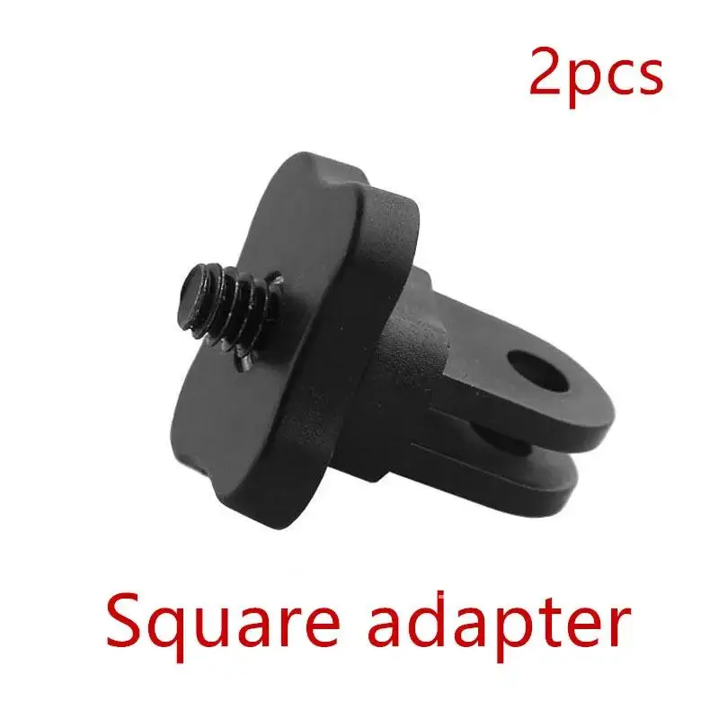 Adaptador de montaje de cámara para GoPro Hero 7, 6, 5, 4, Sony, 4K, Xiaomi, cabeza de tornillo de 5mm, adaptador de trípode cuadrado, accesorios de cámara de acción, 2 uds.