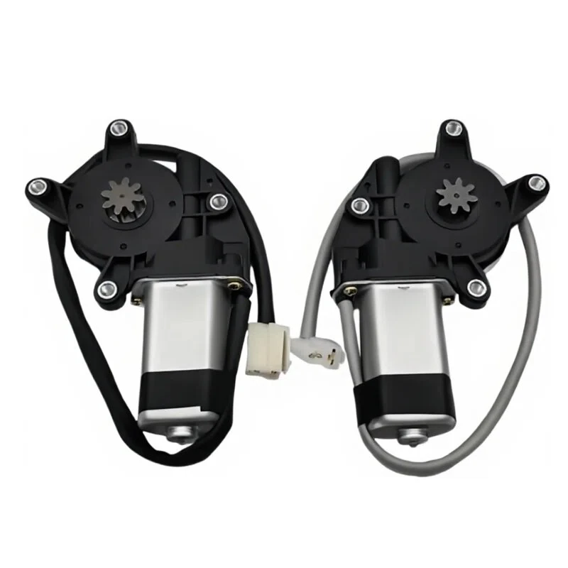 Universal Car Window Lift Motor 12V 24V 4 Holes 8 Teeth Type B 2‑Pin Window Regulator Actuator Replacement for Left Right Door