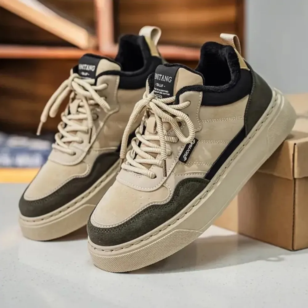 

Trendy Couple Shoes Spring Thin Ins Super Fire True Leather Vintage White Shoes Men Women's Versatile Casual Fashion Board Shoes