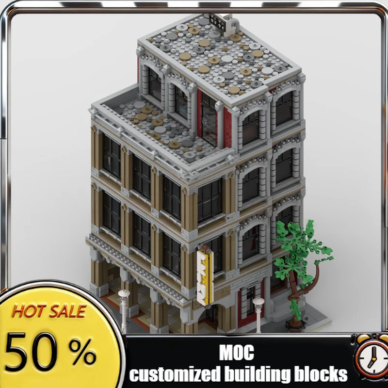 4253PCS City Hot Selling Street View Moc Corner grocery store Architects model DIY creative ideas Toy birthday Gift brick blocks