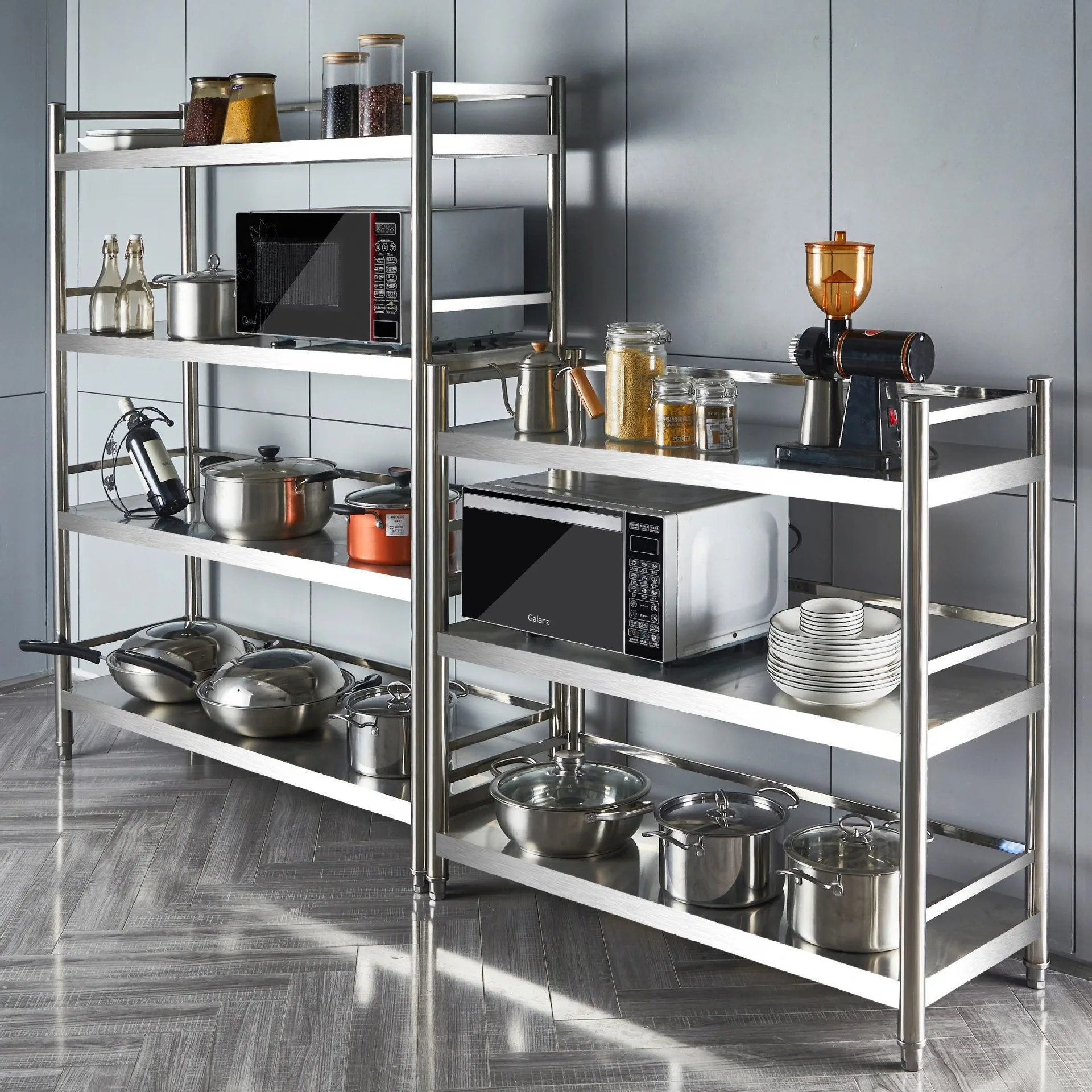 

Shelves kitchen shelf cabinet stainless steel cabinet 2 dish