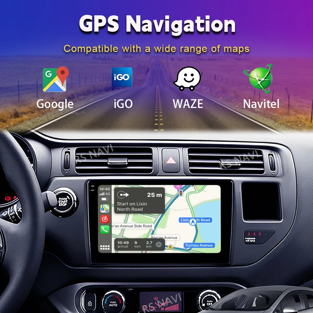 Android 16 Carplay Auto 2K Screen Car Radio Multimedia Player For Kia RIO K3 2011 2012 2013 2014 2015 Autoradio Stereo Head Unit