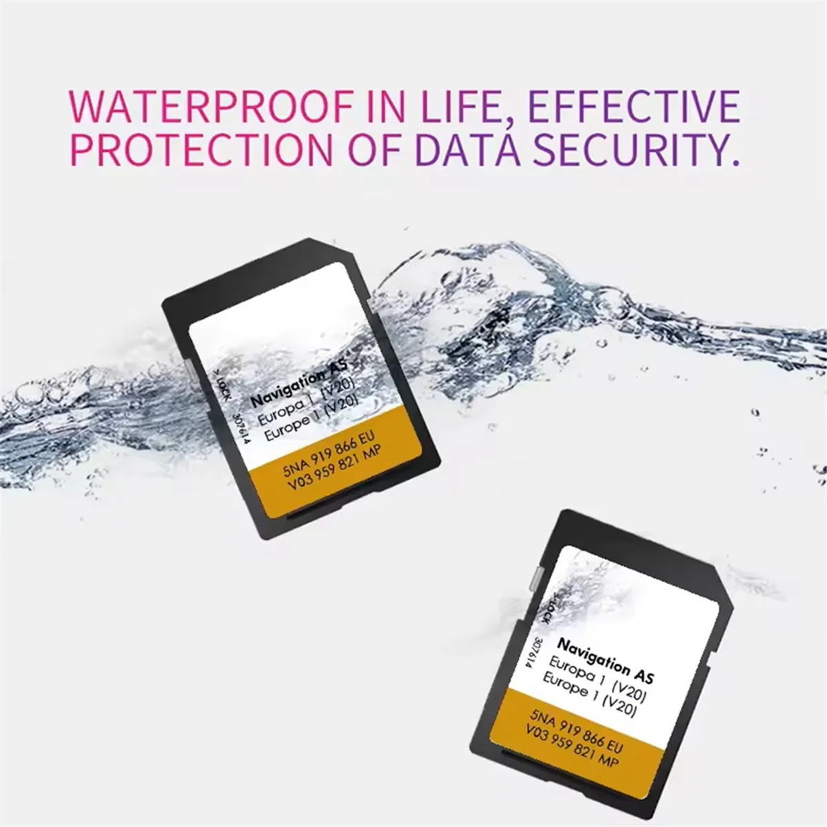 A45U For SD AS V20 2024 / 2025 MIB2 Discover Media SD Card Map 32GB Europe Navigation Card