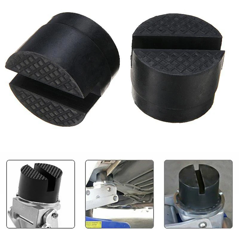 Floor Slotted Car Rubber Jack Pad Frame Protector Adapter Jacking Tool Pinch Weld Side Lifting Disk