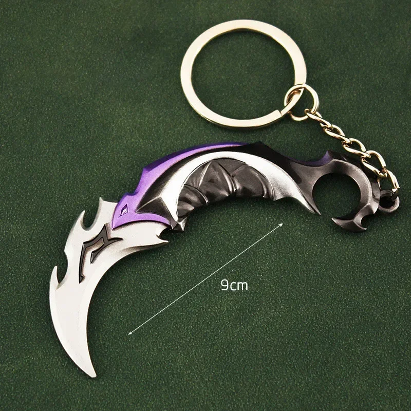 Valorant Weapon Melee Reaver Vandal Prime Karambit Butterfly Knife Peripheral Machine Gun New Style Elite Metal Keychain Toys