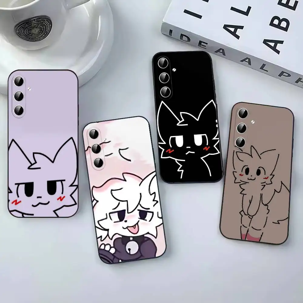 B-Boykisser S-Silly Cat Cute  Fashion Phone Case coque Cover For Samsung Galaxy A12 22,32,52,53,71,73, Note9,10,20 Ultra