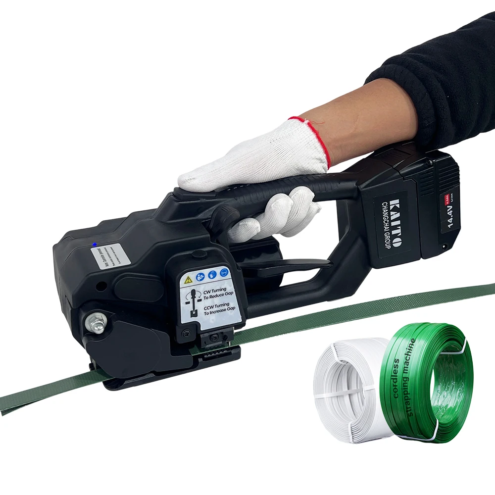 

China Factory V2 4500N 110V-230V 50W 4000mAh Battery-Powered Wrapping Machines Semi-Automatic Electric Strapping Machine