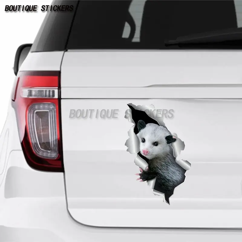 Opossum Animal Car Sticker Waterproof PVC Sticker Car Motorcycle Decoration Accessories Wall Luggage Laptop Sticker