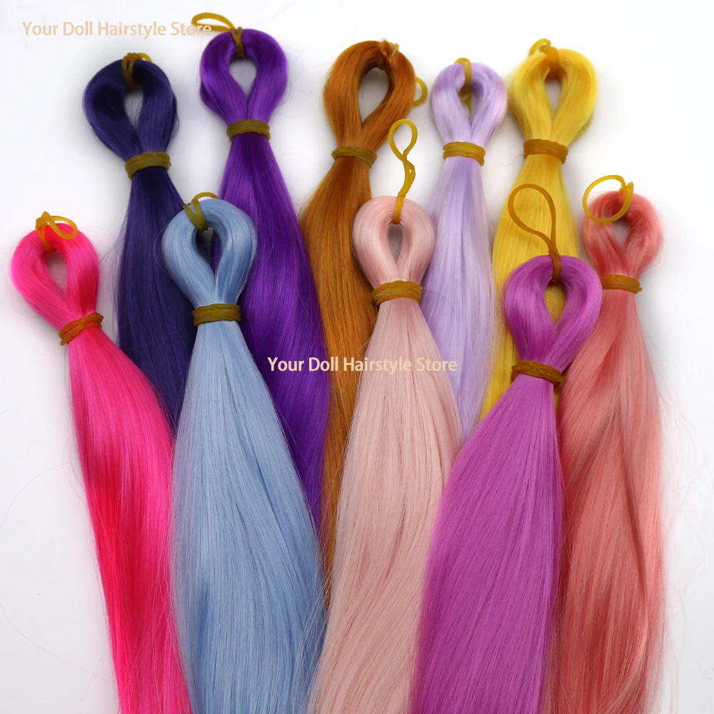 Milk Silk Doll Hair BJD/SD 60CM Doll Wig Reboot the Transplant Material 1/3 1/4 1/6 Babi Rebirth Doll Ball Joint Doll Nylon Hair