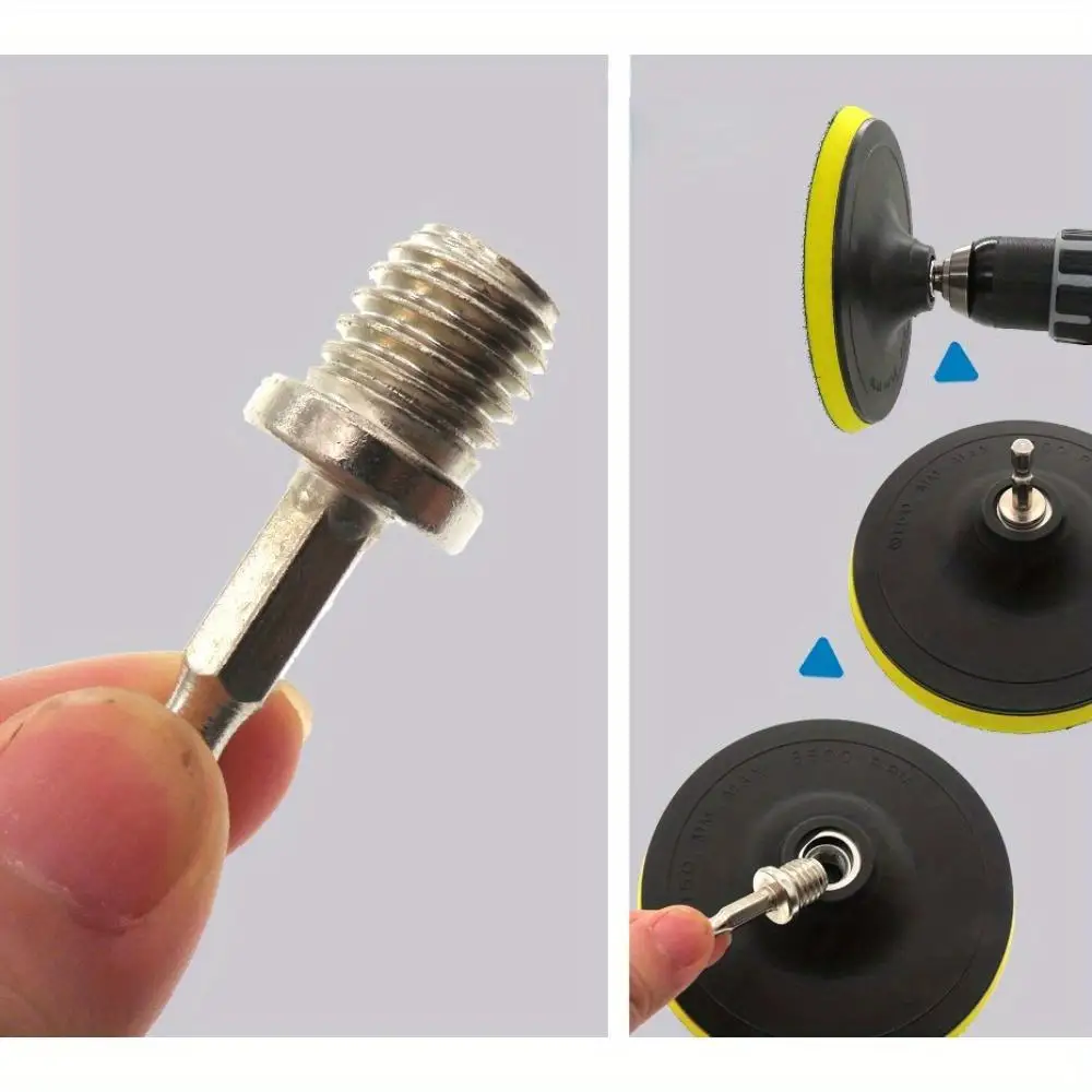 Power Tool Disc Polishing Connection Rod Hexagon Electric Drill Converter Head M14 Self-adhesive Disc Rotary Tool Accessories