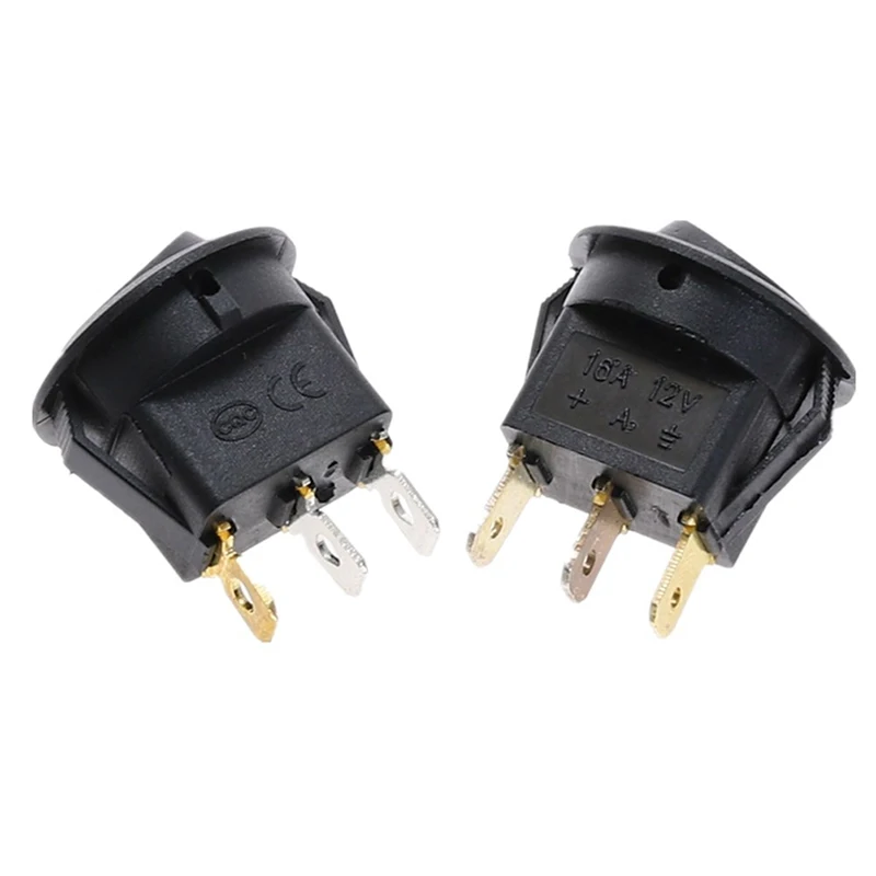 

2PCS/Set Waterproof Round Rocker Switch Automotive Round On/Off LED Toggle Switch
