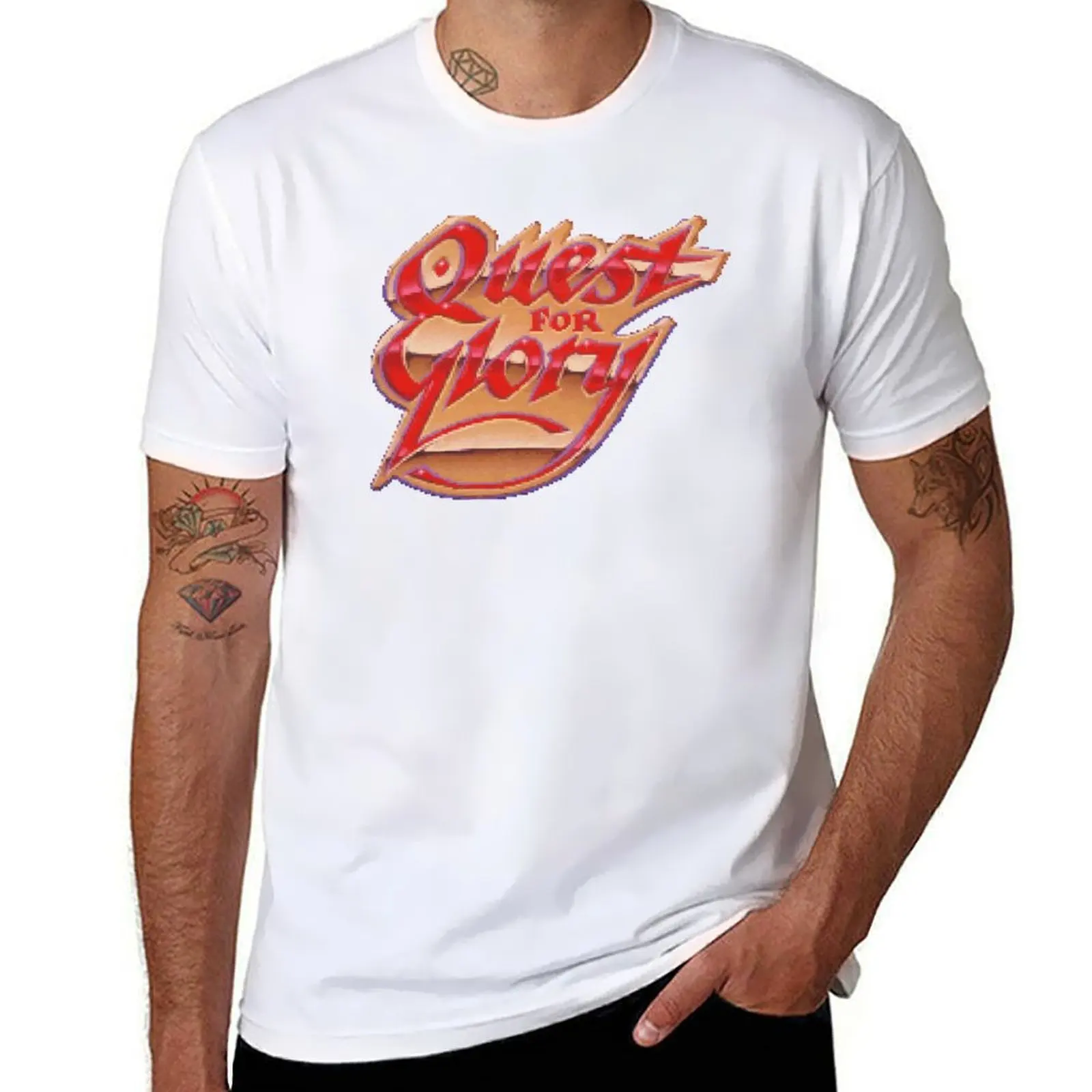 

Quest for Glory T-Shirt mens graphic t shirts t shirts for man cotton T-Shirt