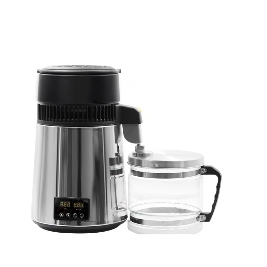 4L Water Distiller Treatmen Purifier Filter Touch Screen Time Setting 304 Stainless Home Appliance