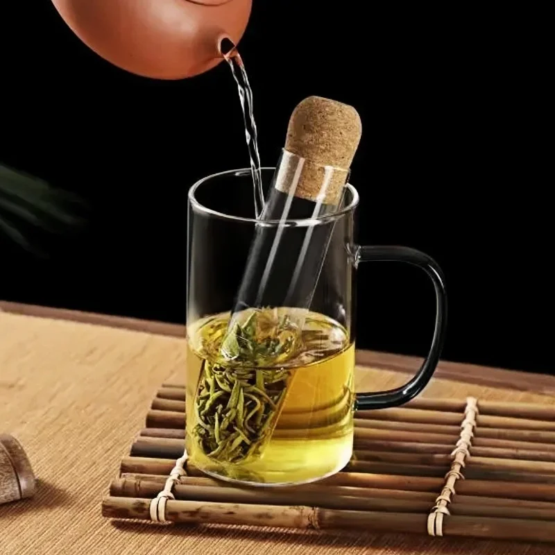 

Tea Infuser Tea Filter Sieve Glass Pipe Creative Tea Mate Tea Maker Brewing for Spice Herb Tea Strainer Teaware Tool Accessories