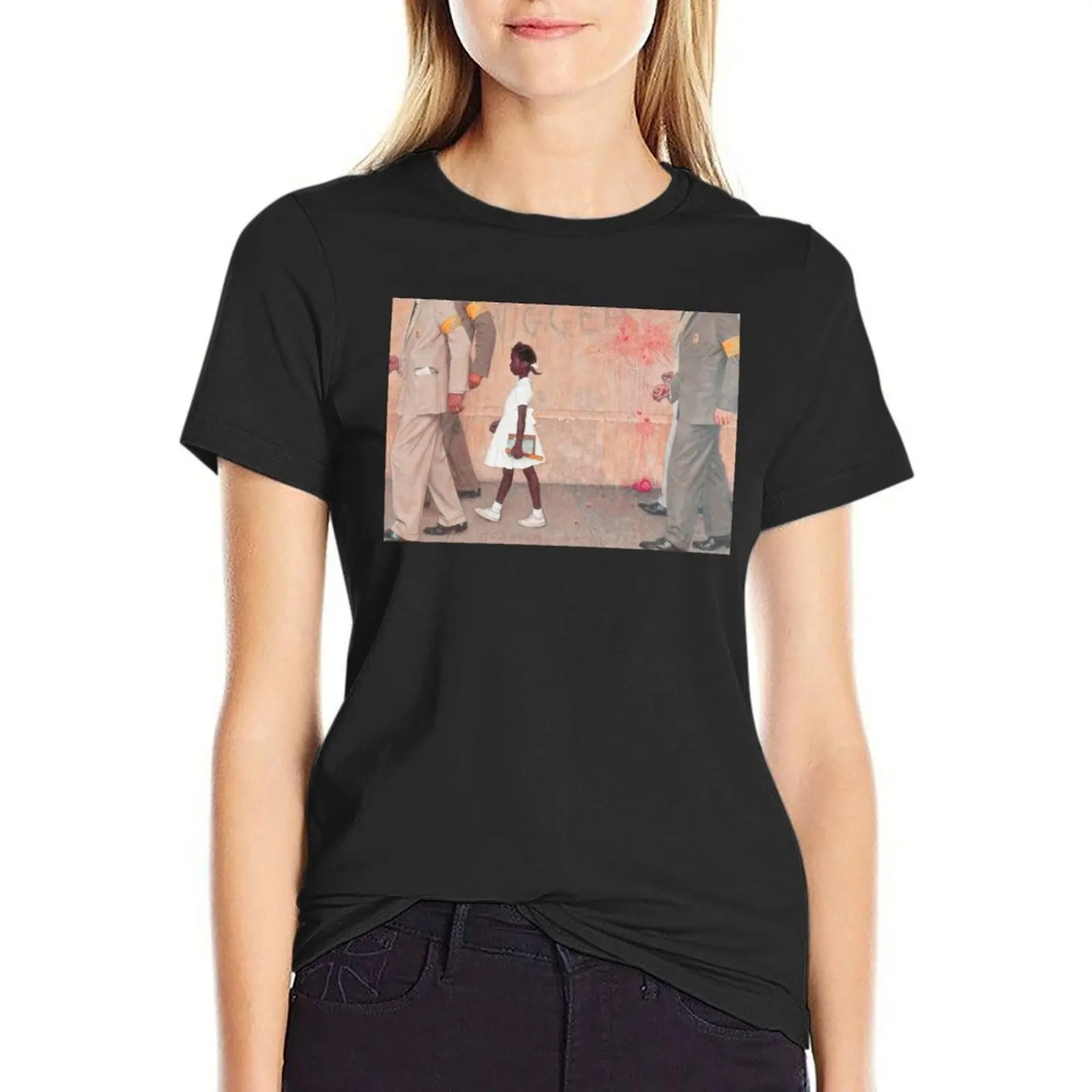 

Ruby Bridges The Problem We All Live T-Shirt aesthetic clothes tops korean fashion black t-shirts for Women