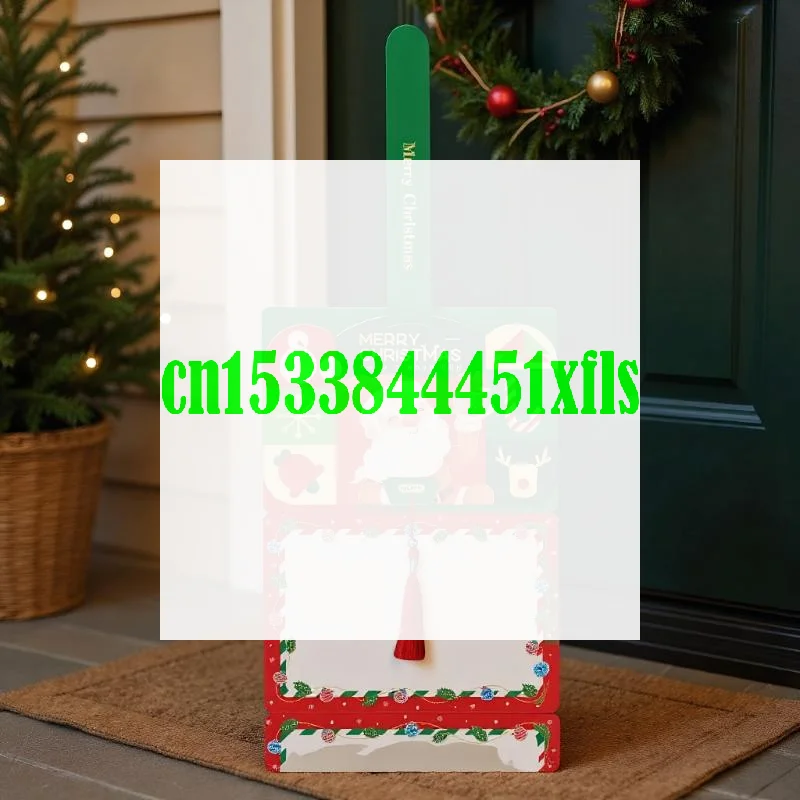 

{BBAB1}New Christmas Folding Card Cartoon Santa Claus Personalized Creative Three Fold Blank Card Blessing Message Card