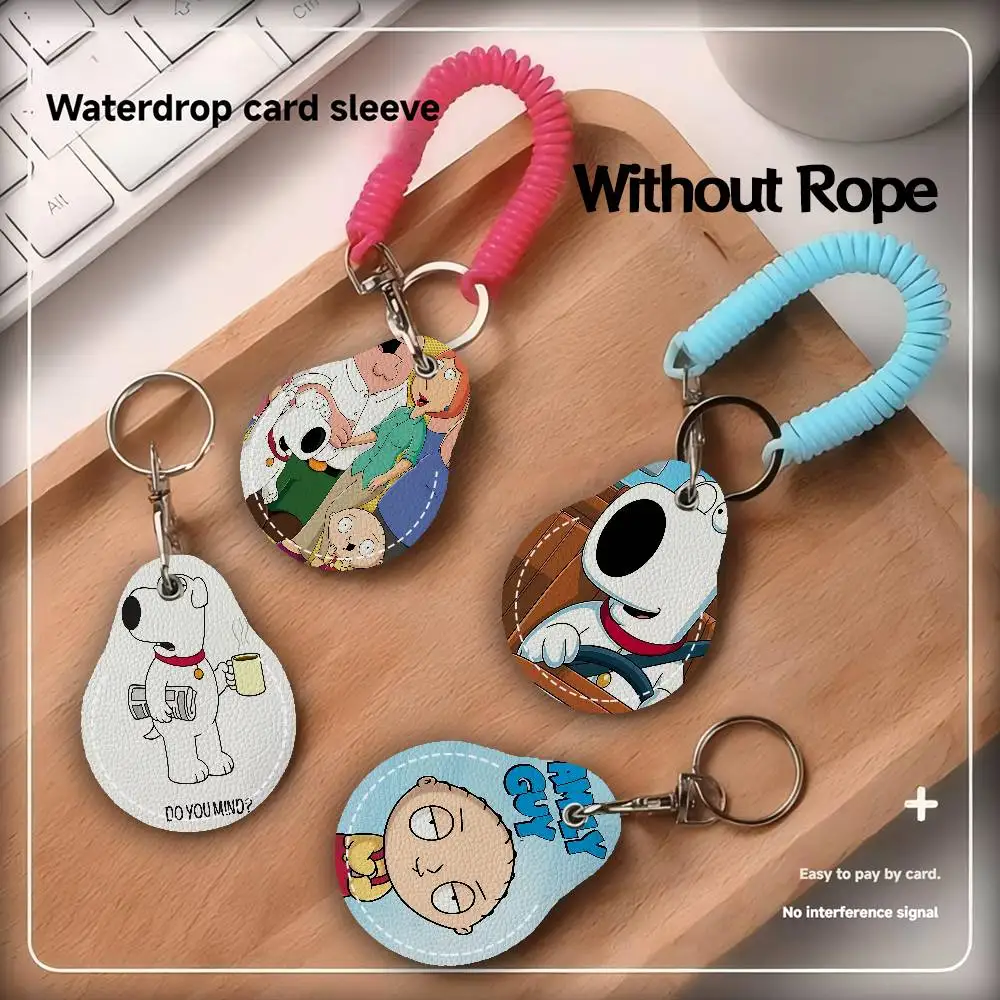 Funny Familys Guys Peter Round Keychains For Women PU Leather Blanks Key Rings Ideal For Holiday Gifts And Party Favors