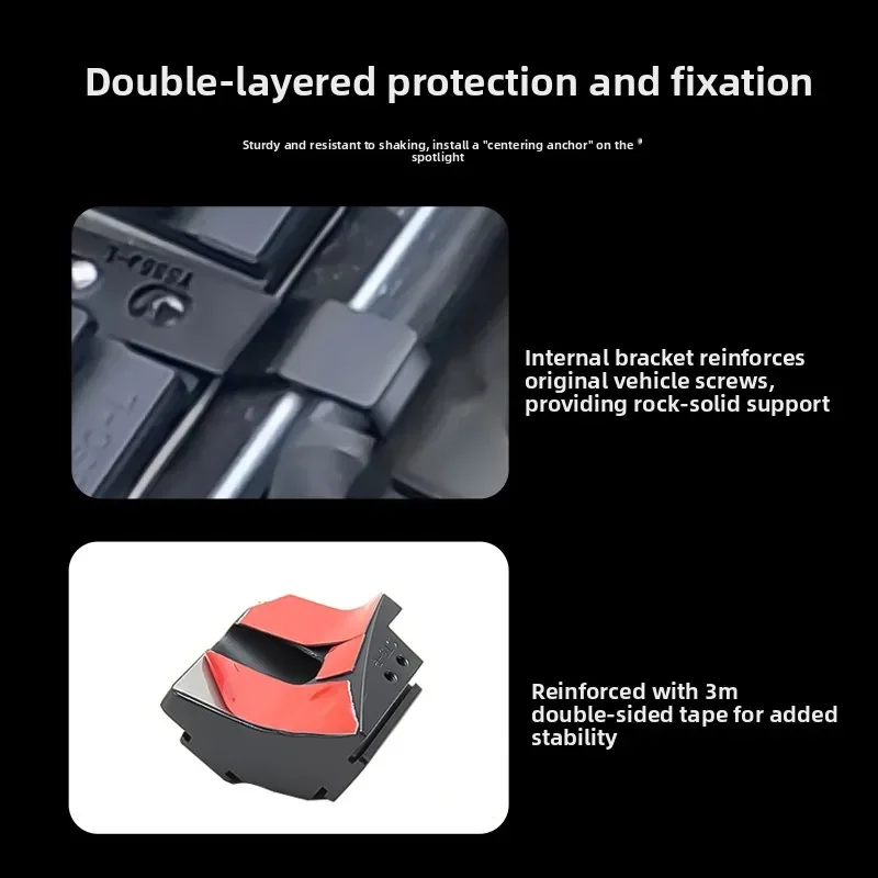 Car A-Pillar Dual Light Quick-Release Bracket Modified Hood LED Spotlight Expansion Bracket For Mercedes-Benz GLE400E 2023-2025 detail image 3