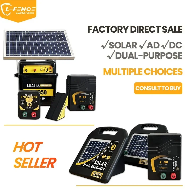 

The electronic fence host LFR050 is convenient to carry and can be used as a solar fence controller for livestock farms