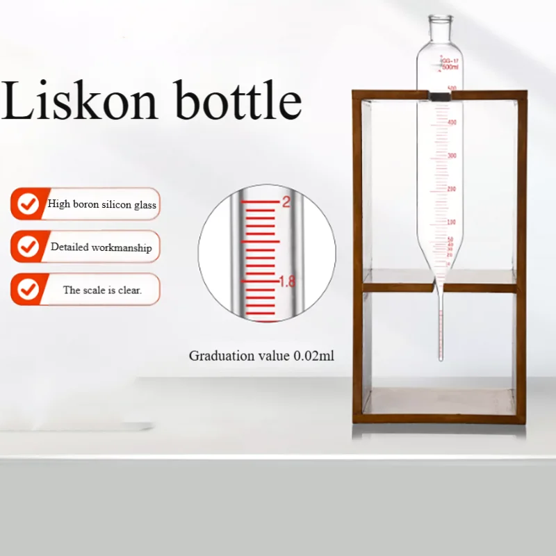 200ml 500ml Risenko bottle receiver liquid ammonia purity tester high borosilicate glass