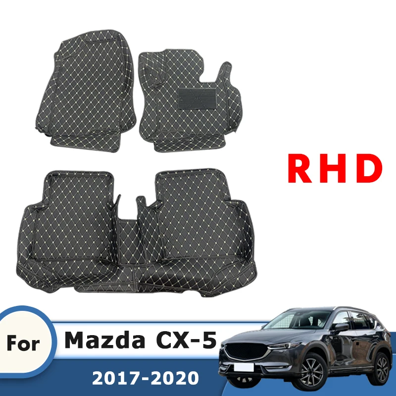 

Ковры RHD для Mazda CX-5 CX5 CX 5 MK2 2024 2023 2022 2021 2020 2019 2018 2017 Автомобильные коврики Подушечки для ног Авто аксессуары Запчасти