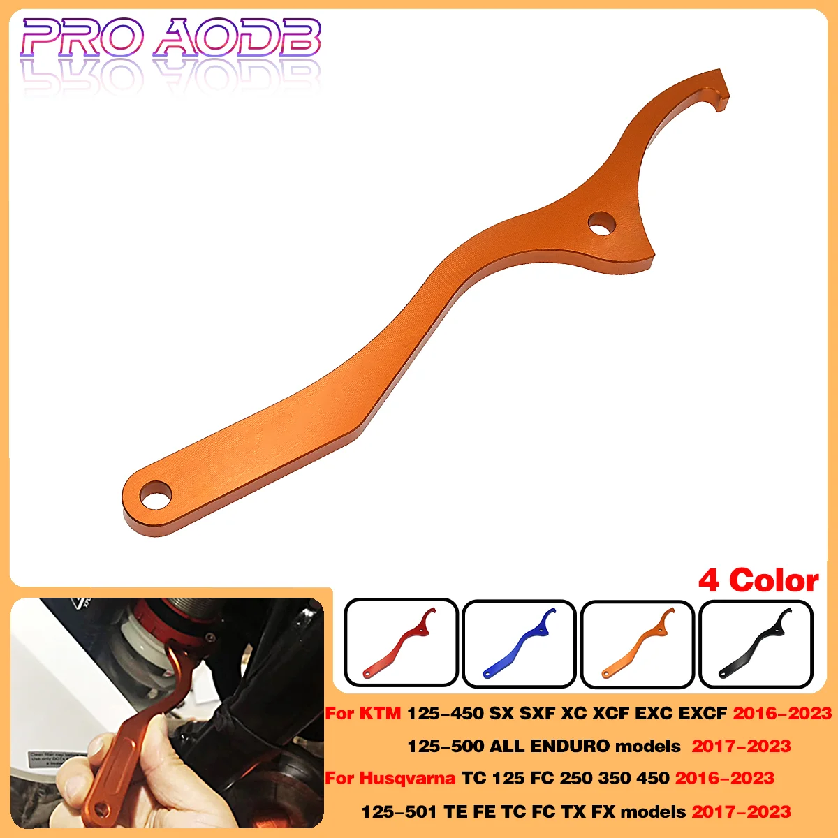 

Motocross CNC Rear Damping Shock Spanner Wrench For KTM SX XC SXF XCW XCF EXC EXCF Husqvarna FC FE TC TE 125-501cc Accessories