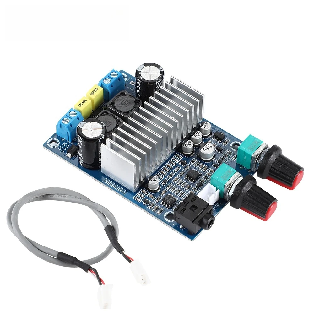 Audio TPA3116 Amplifier Board 100W DC12-24V TPA3116 Subwoofer Amp Board Support Bass Output Updated