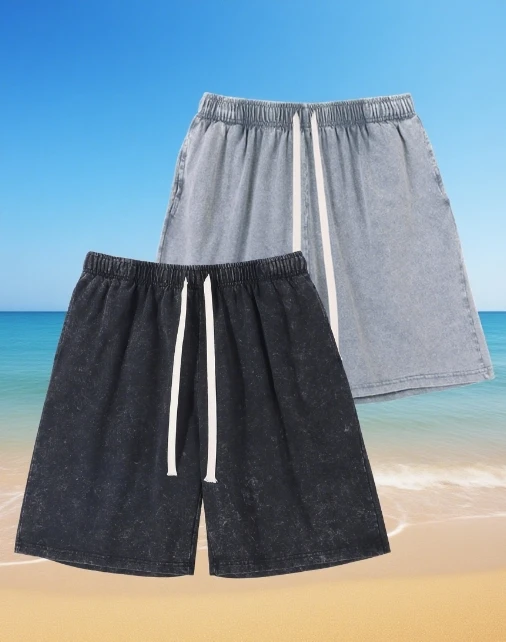 

Men's Shorts Shorts for Men Men's Shorts Cholovych Shorts Vintage Washed Denim Shorts 250G Cotton Casual Cargo Shorts