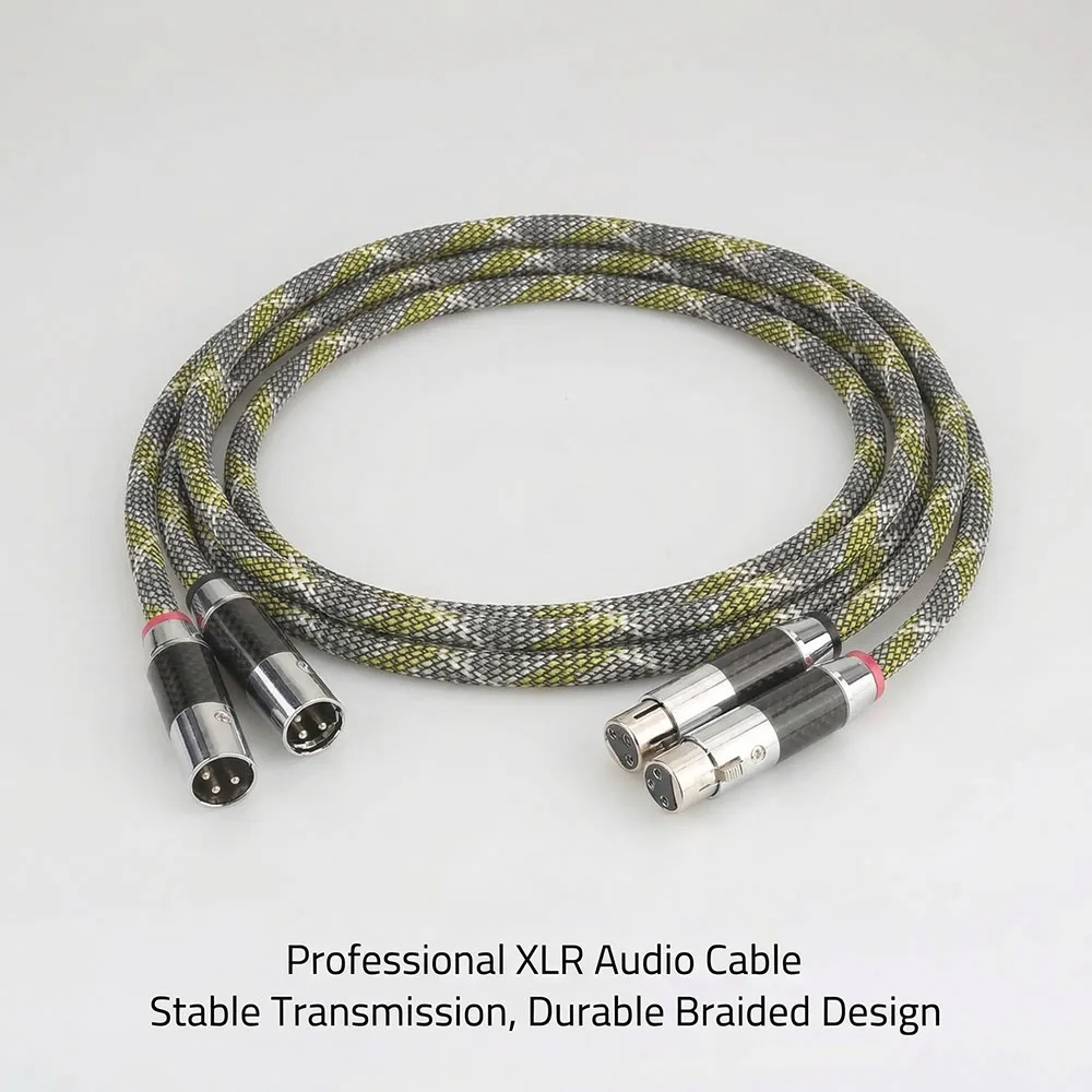 Aouyade A10 Silver Plated Balanced XLR Audio Interconnect Cables XLR Interconnect Cable For AMPlifer CD Player AudioPhile