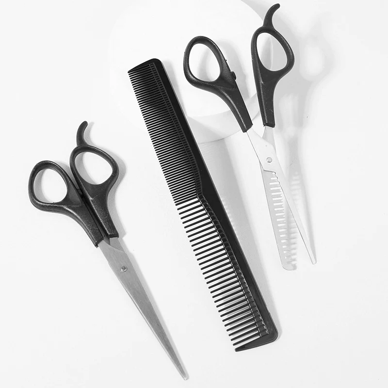 3pcs Scissors Sets-suitable For Thinning And Styling Hair-for Men And Women For Finishing, Point Cuts, And Flat Cuts