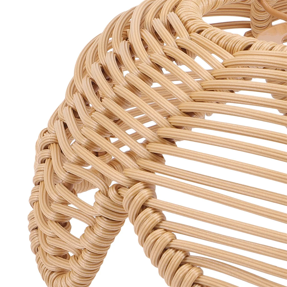 

2 шт. декоративный тканый абажур в пасторальном стиле, потолочный светильник, ретро-дизайн, естественная атмосфера, простота использования для украшения дома