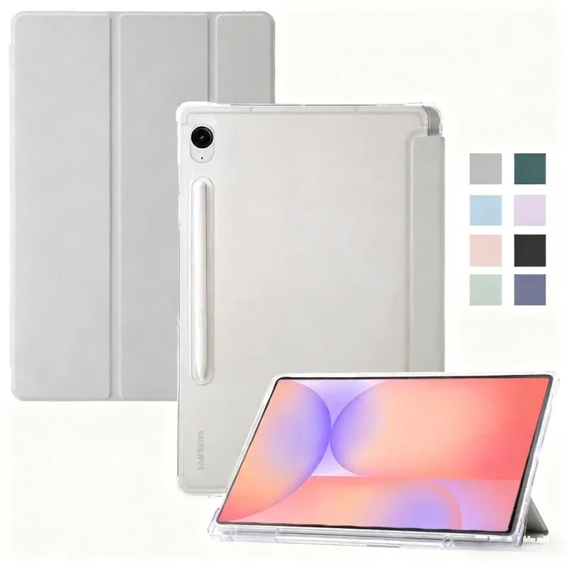 

Чехол для Samsung Tab S10 Lite, тройной акриловый прозрачный жесткий чехол для планшета с подставкой для Galaxy Tab S10 Lite, чехол с держателем для карандашей