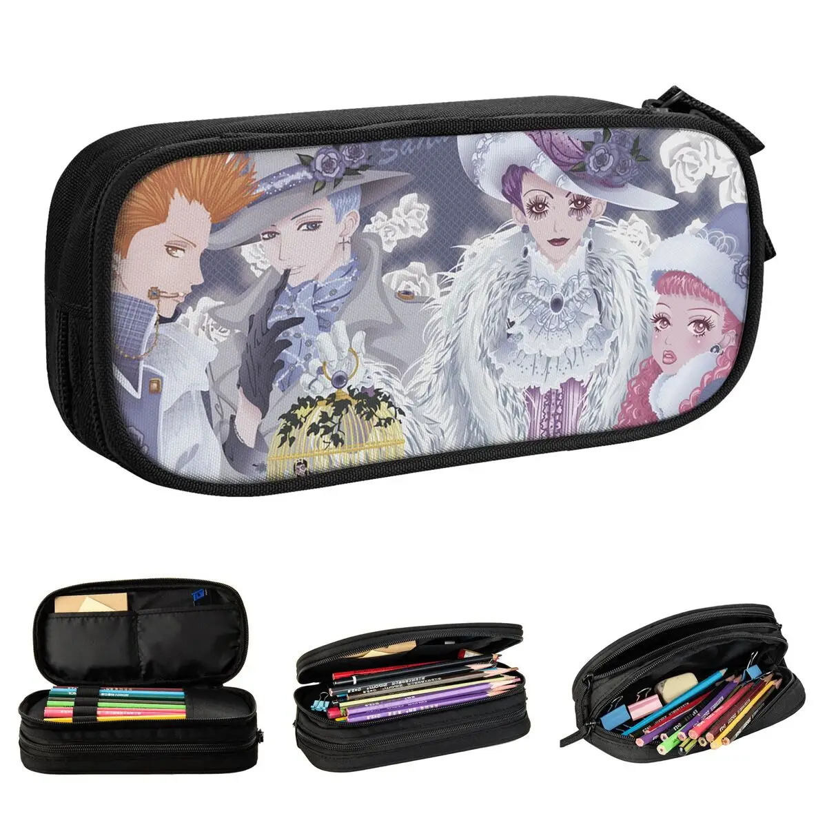 Paradise Kiss Pencil Case Anime Manga Nana Pencilcases Pen Holder for Student Large Storage Pencil Bags Office Gifts Stationery