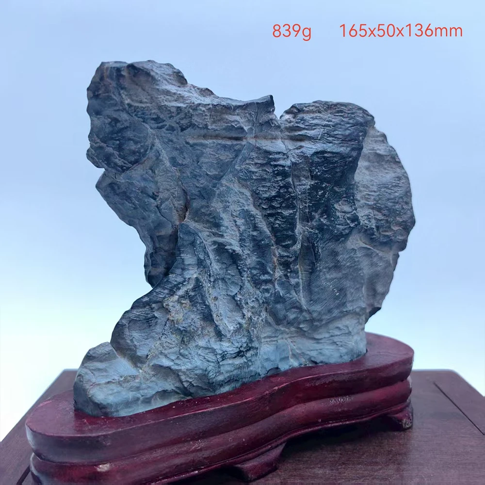 Asian Natural Stone Rock for Meditation Unique Rough Home Decor Precision Cut Gift for Men - Unique Room Decoration Item
