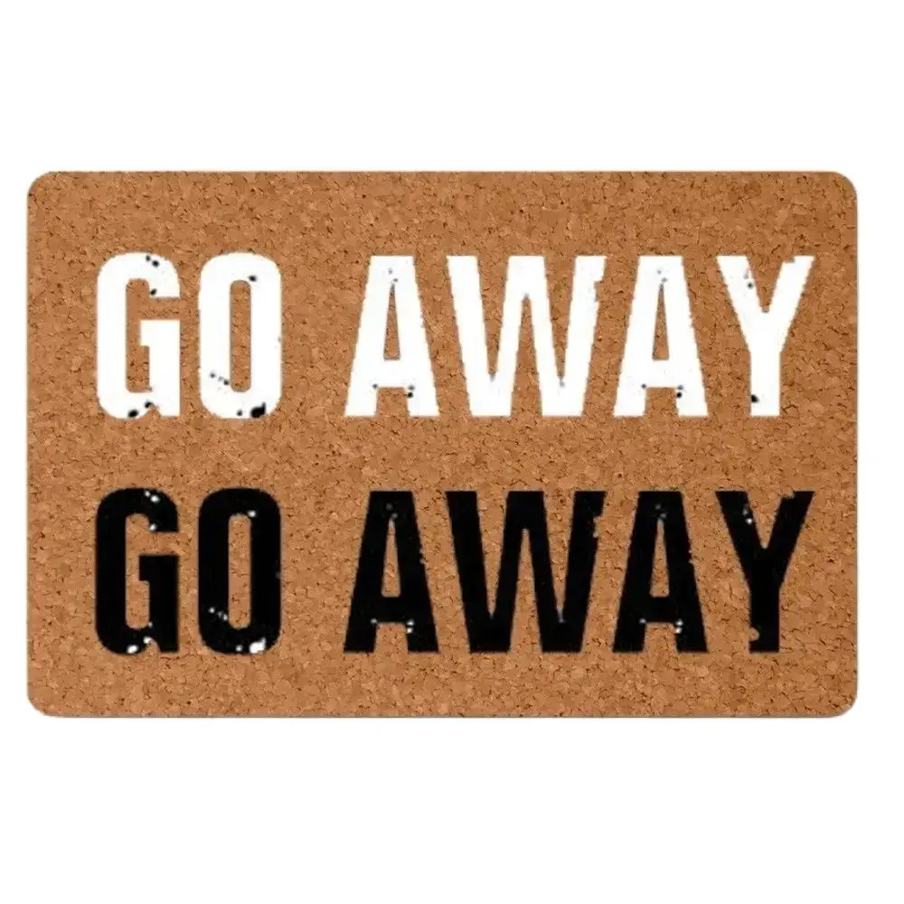 

Door Mat Entrance Mat Go Away Non-slip Doormat 23.6 x 15.7 Inch Machine Washable Non-woven Fabric