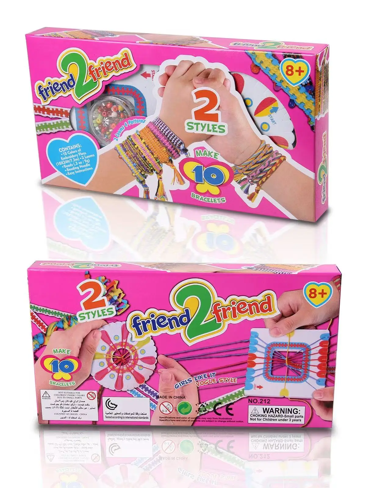 Zestaw do samodzielnego tworzenia bransoletek dla dziewczynek, zestaw do tworzenia biżuterii, zestaw artystyczny dla dzieci, zestaw do rękodzieła przyjaźni dla dziewczynek w wieku 5-12 lat, zabawki dla dziewczynek, prezent.