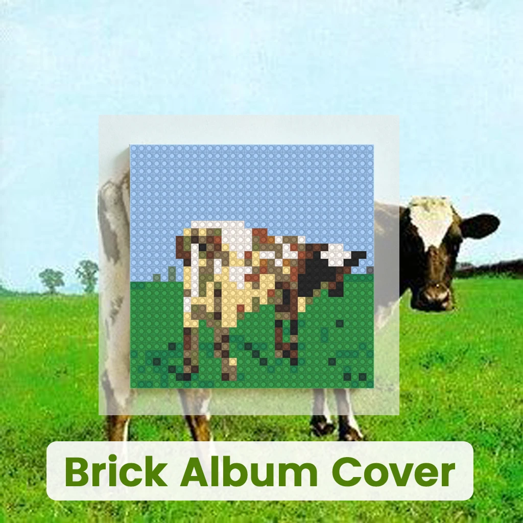 

P-Pink F-Floyd Classic Rock Band Poster Building Blocks Brick Mosaic Wall Art Album Pixel Painting Home Decor Music Gift