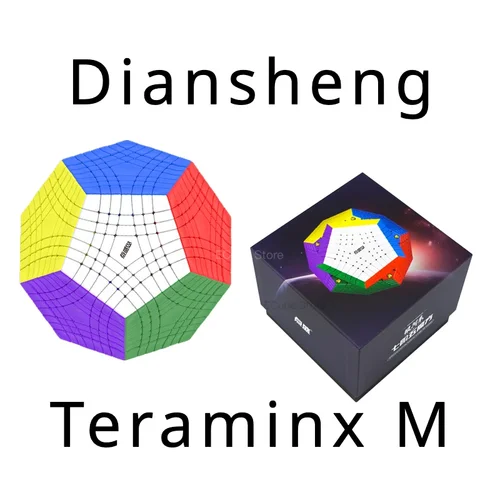 Picube DianSheng Galaxy Teraminx 마그네틱 스티커리스 7x7 매직 큐브 Megaminx 스피드 퍼즐 장난감, 어린이용