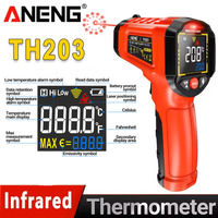 Smart Industrial Infrared Thermometer ANENG TH203 VA Reverse Color Screen Non-contact Industrial Grade -50~600℃ Temperator Meter