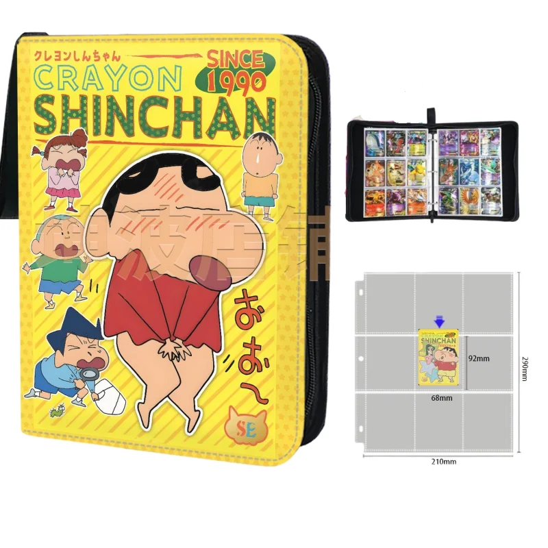 

Коллекционный альбом для игровых карт Крейон Шинчан, периферийный товар по аниме, модный держатель для карт, игрушка, детский праздничный подарок