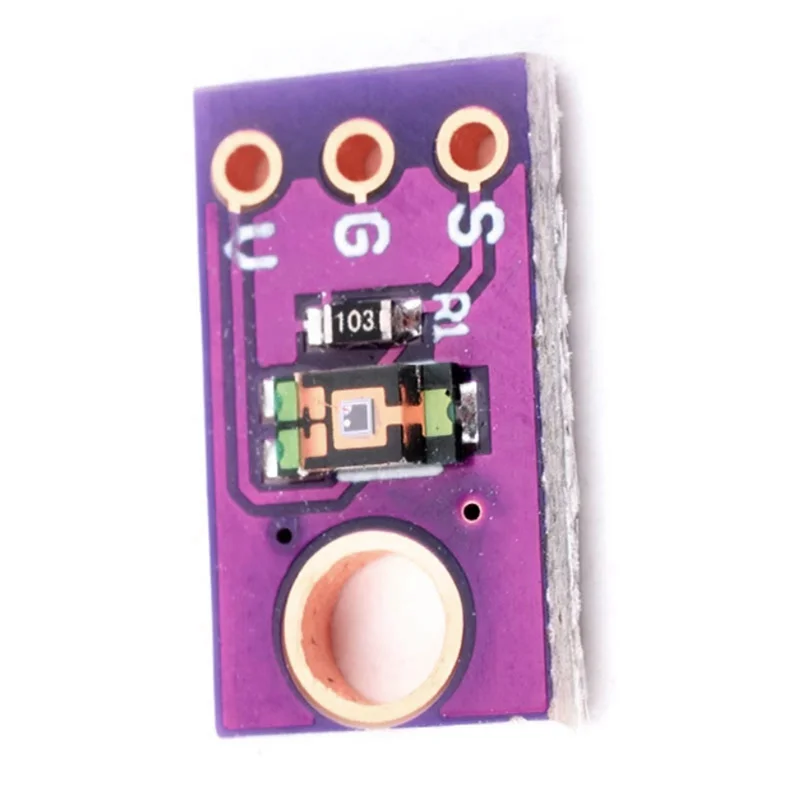 【B89E】TEMT6000 LED-Lichtsensor TEMT6000 Lichtempfindlicher Sensor für die elektronische lichtempfindliche Strahlentest Das AC-Intensitätsmodul