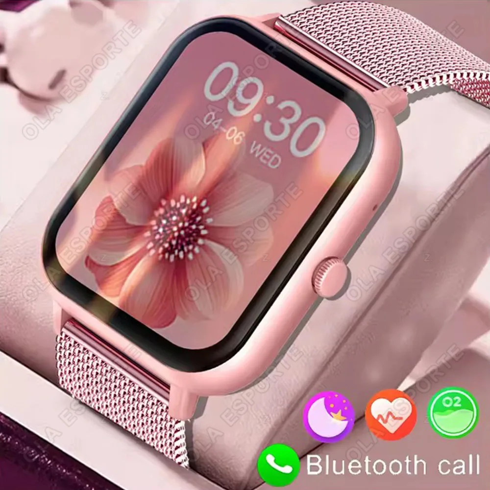 

2026 New Smart Watch Women Bluetooth Call Sport Fitness Tracker Watch Health Sleep Monitor Fashion Ladies Men Smartwatch HT30