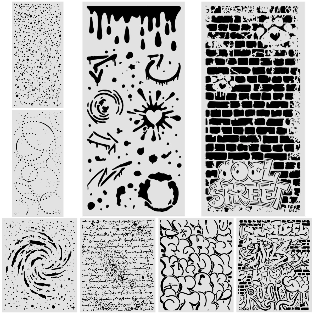Handwriting  Swirling Nebula 2026 New DIY Layering Stencils Painting Scrapbook Coloring Embossing Album Decorative Template