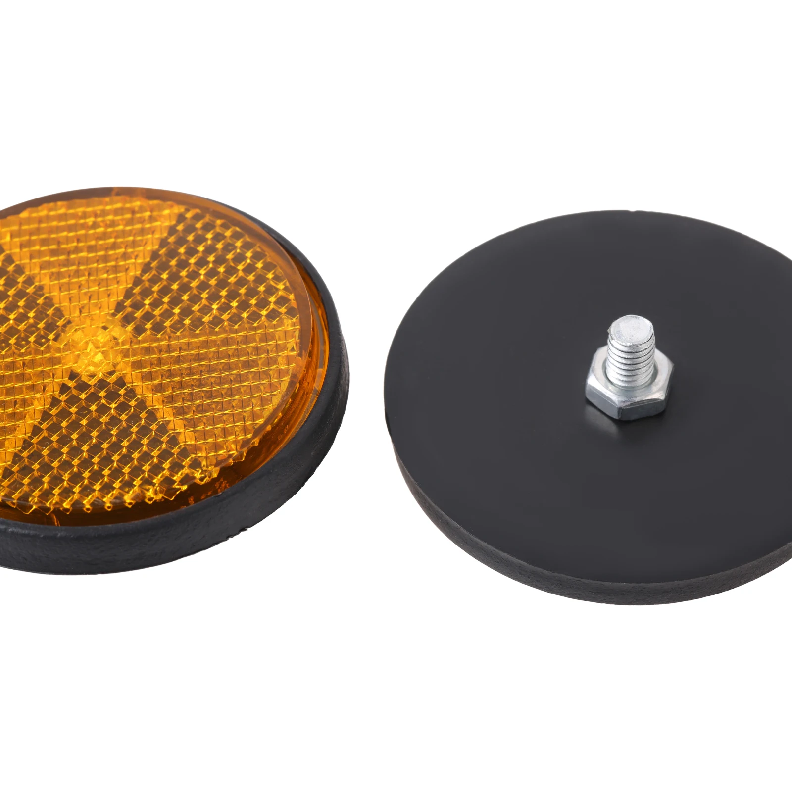 2pcs Motorcycle Circular Reflector Universal Car Trailers Trucks ATV Bikes Bicycle Reflector Night Safety Reflective Accessories