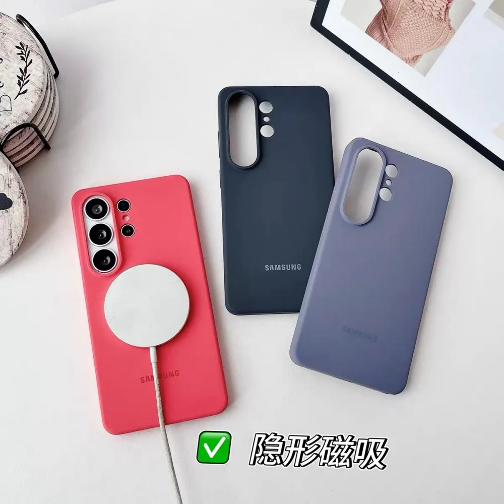 Liquid Silicone Magnetic Case For Samsung Galaxy S26Ultra S26 Plus S 26 S26+ MagSafe Wireless Charge Shockproof Soft Back Cover