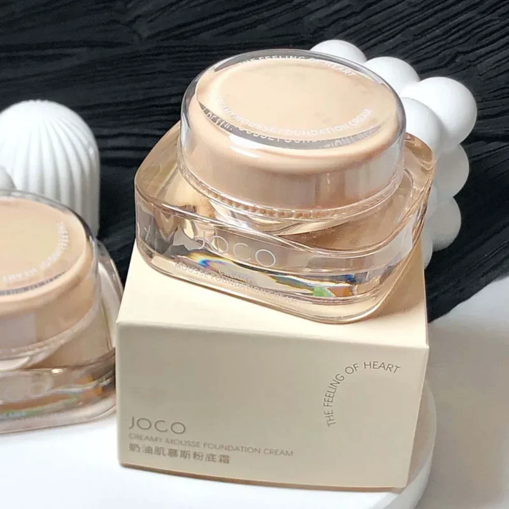 JOCO Small Square Bottle Mousse Foundation Oil-Control Moisturizing Concealer Natural Long-Lasting Makeup Foundation Cosmetics