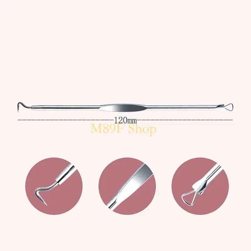 M89F 4PCS roestvrij staal Acne verwijdering Naalden Puistel Blackhead Remover Tools Face Skin Care Tools
