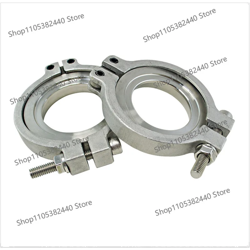 For 38/44mm Wastegate Flange Clamp, Universal V-Band Downpipe Kit for External Turbo Blow Off