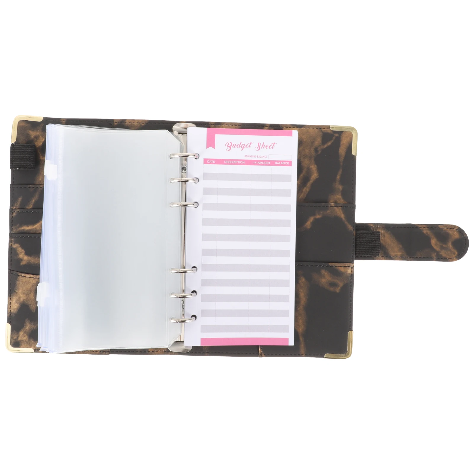 

Budget Binder A6 Size Black Cash Envelopes Ledger Money Organizer Savings Planner Portable Finance Tool Home Office School File