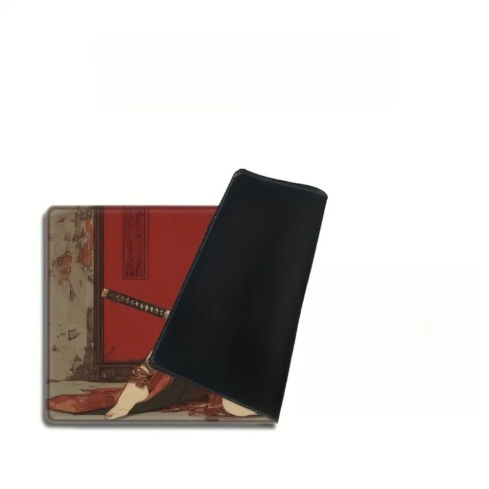 Traditional Japanese tattoo girl pattern, TCG/CCG card game pad suitable for collectible card games alfombrillas para escritorio